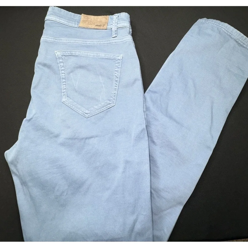 Johnnie-O Carmel Pants Men 34x34 5-Pocket Stretch JMPA100050 Blue Stretch Chinos
